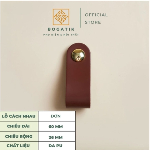 Tay nắm cửa tủ ngăn kéo tay nắm tủ chất liệu da PU cao cấp