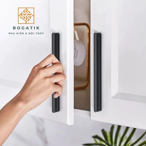 Tay nắm cửa tủ ngăn kéo tay nắm tủ bếp hợp kim nhôm hình chữ I màu vàng kim chất lượng cao