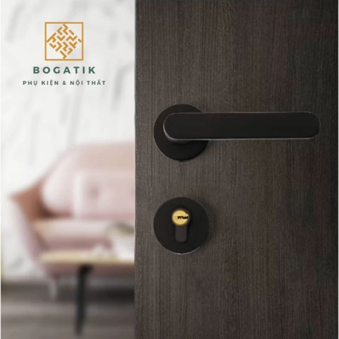 Khoá cửa tay gạt tay nắm cửa gỗ MIKI hợp kim nhôm phong cách hiện đại và chất lượng cao