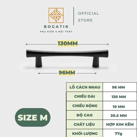 Tay nắm cửa tủ ngăn kéo tủ bếp hình chữ T chất liệu hợp kim kẽm màu đen kim hiện đại mã