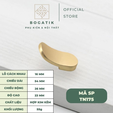 Núm cửa tủ ngăn kéo, tủ bếp hợp kim kẽm màu vàng kim nặng tay, cao cấp và hiện đại