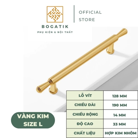 Tay nắm cửa tủ ngăn kéo tay nắm tủ chất liệu hợp kim phong cách Bắc Âu hiện đại