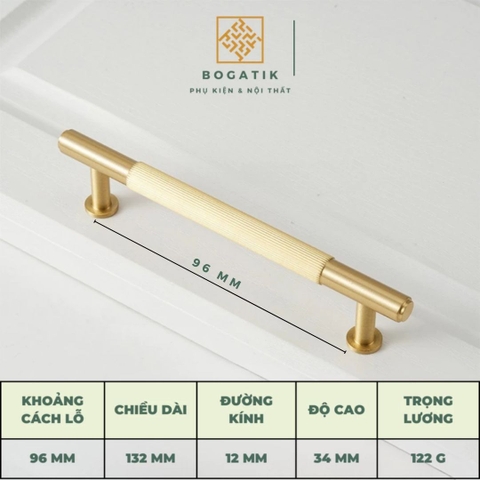 Tay nắm cửa tủ ĐỒNG THAU DT803 DT806, tay nắm tủ bếp, tủ quần áo hàng cao cấp BOGATIK