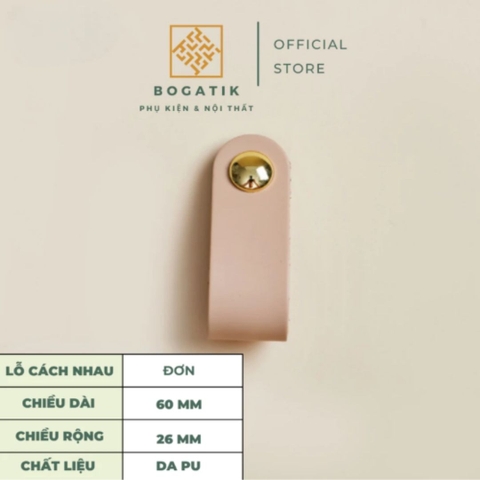 Tay nắm cửa tủ ngăn kéo tay nắm tủ chất liệu da PU cao cấp