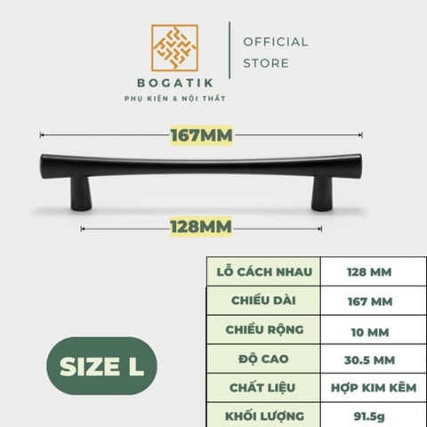 Tay nắm cửa tủ ngăn kéo tủ bếp hình chữ T chất liệu hợp kim kẽm màu đen kim hiện đại mã
