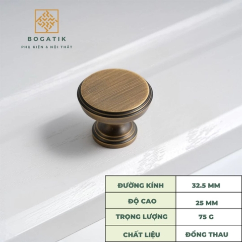 Tay nắm cửa tủ ĐỒNG THAU, tay nắm tủ quần áo, tủ bếp cao cấp màu đồng cổ DT812