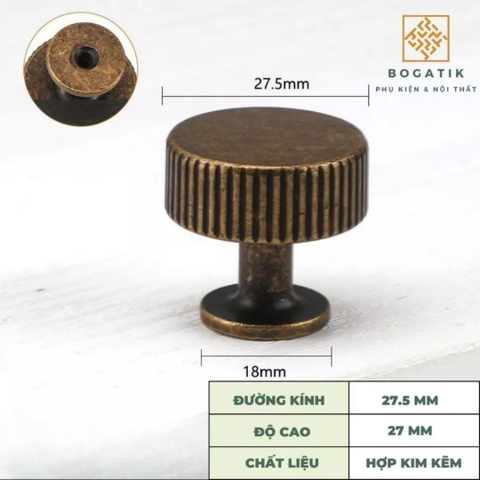 Tay nắm cửa tủ, tay nắm tủ màu Vintage, cổ điển cao cấp hợp kim kẽm siêu bền