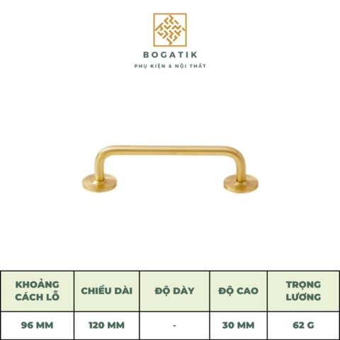 Tay nắm cửa tủ ngăn kéo, núm tay nắm tủ bếp hình tròn màu vàng chất liệu đồng thau DT815