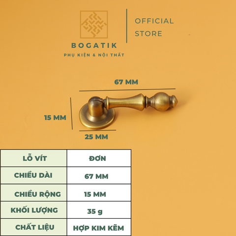 Tay nắm cửa tủ phong cách ANTIQUE hiện đai chất liệu hợp kim KẼM chất lượng cao Vintage