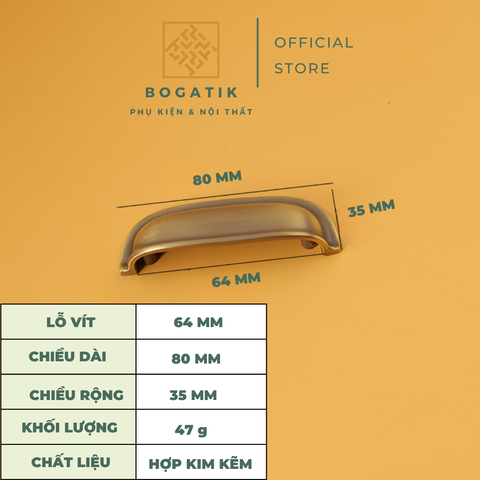 Tay nắm cửa tủ phong cách ANTIQUE hiện đai chất liệu hợp kim KẼM chất lượng cao Vintage