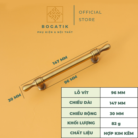 Tay nắm cửa tủ phong cách ANTIQUE hiện đai chất liệu hợp kim KẼM chất lượng cao Vintage