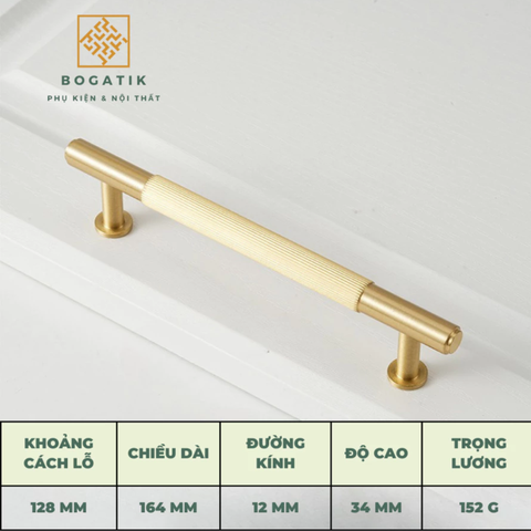 Tay nắm cửa tủ ngăn kéo, tay nắm tủ bếp chất liệu đồng thau cao cấp nhiều mẫu mã kích thước DT02