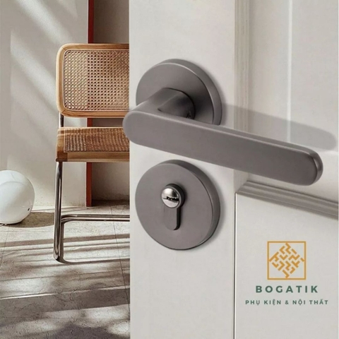 Khoá cửa tay gạt tay nắm cửa gỗ MIKI hợp kim nhôm phong cách hiện đại và chất lượng cao