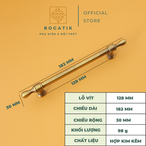 Tay nắm cửa tủ phong cách ANTIQUE hiện đai chất liệu hợp kim KẼM chất lượng cao Vintage