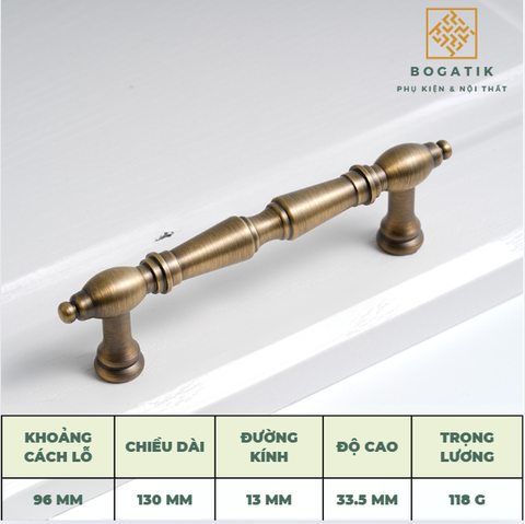 Tay cầm bằng đồng đồng nguyên chiếc, tay cầm tủ quần áo, tay nắm cửa, tay nắm tủ retro kiểu Mỹ, tủ quần áo kiểu Pháp cổ