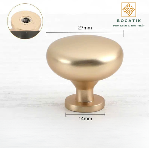 Combo núm tay nắm cửa tủ ngăn kéo núm TRÒN nội thất BOGATIK hợp kim KẼM đa màu hiện đại