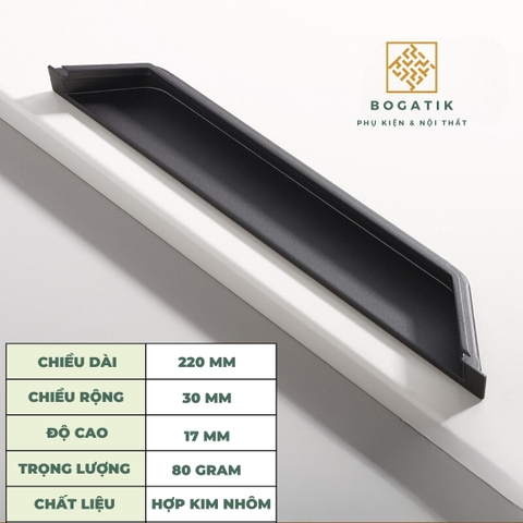 Tay nắm âm cửa tủ tay nắm âm tủ ĐA GIÁC hợp kim & chất lượng cao AT06, chống oxy hoá, siêu bền