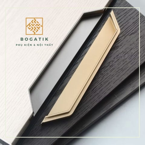 Tay nắm âm cửa tủ tay nắm âm tủ ĐA GIÁC hợp kim & chất lượng cao AT06, chống oxy hoá, siêu bền