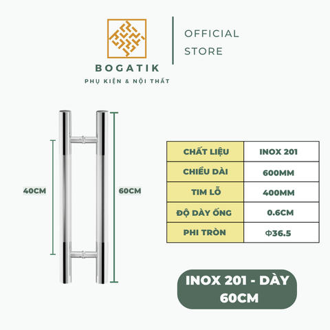 Tay nắm cửa tay nắm cửa KÍNH CƯỜNG LỰC INOX 201 giá rẻ