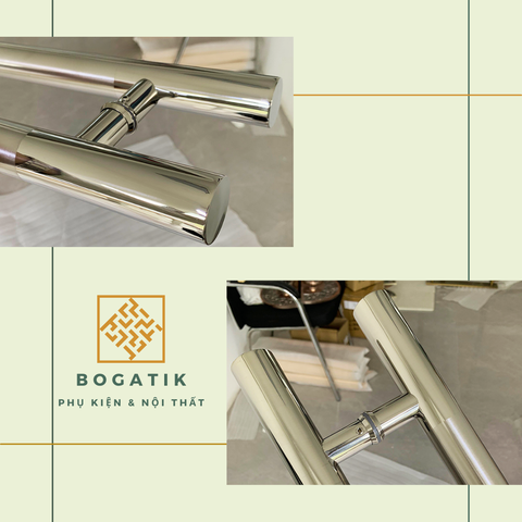Tay nắm cửa tay nắm cửa KÍNH CƯỜNG LỰC INOX 304 chất lượng CAO CẤP loại siêu dày, nặng