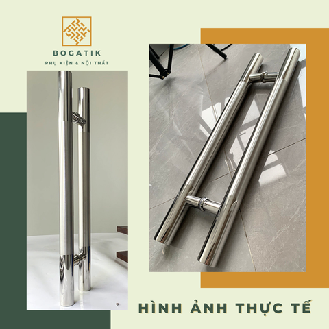 Tay nắm cửa tay nắm cửa KÍNH CƯỜNG LỰC INOX 304 chất lượng CAO CẤP loại siêu dày, nặng