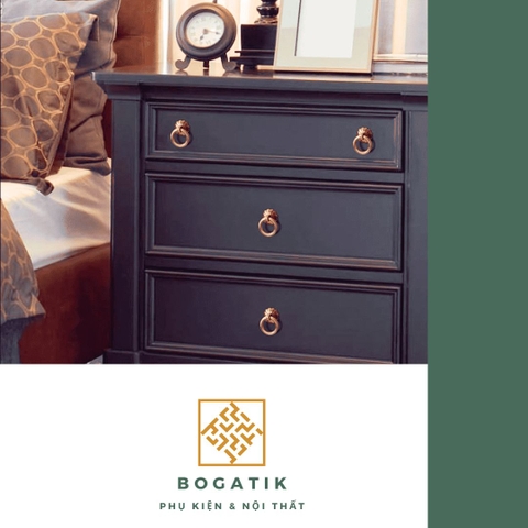 Tay nắm cửa tủ ngăn kéo tay nắm tủ bếp BOGATIK hợp kim KẼM giá rẻ màu vàng kim tinh tế & hiện đại