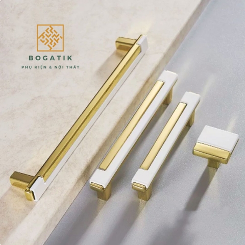 Tay nắm cửa tủ ngăn kéo tay nắm tủ bếp hợp kim kẽm cao cấp phong cách châu Âu tinh tế và sang trọng