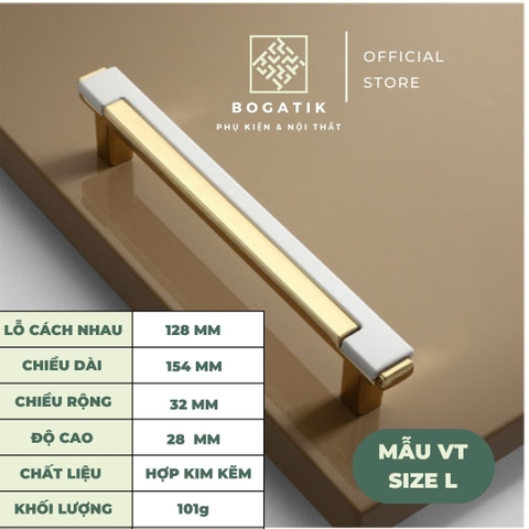 Tay nắm cửa tủ ngăn kéo tay nắm tủ bếp hợp kim kẽm cao cấp phong cách châu Âu tinh tế và sang trọng