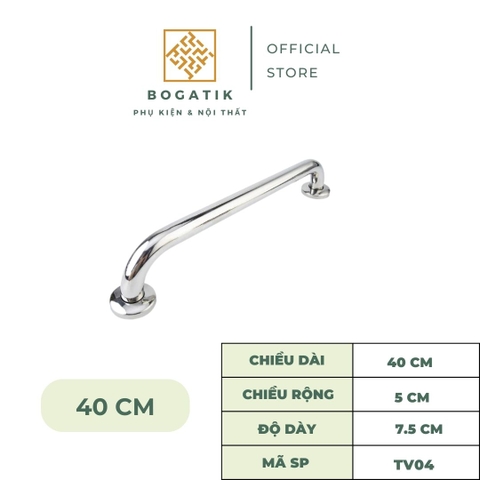 Tay vịn nhà tắm tay vịn nhà vệ sinh màu bạc chất liệu INOX thép không gỉ chất lượng cao và an toàn