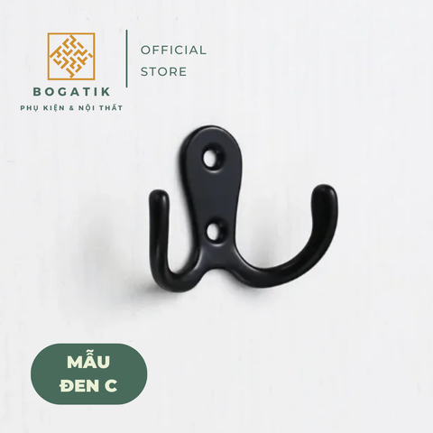 Móc treo tủ quần áo móc treo tường đồ dùng cá nhân đa năng kèm theo ốc vít chất liệu hợp kim nhôm hiện đại