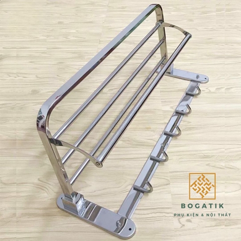 Giá treo khăn nhà tắm kệ nhà tắm kệ để đồ phòng tắm INOX 304 2 tầng độ bền cao đa năng và tiện lợi