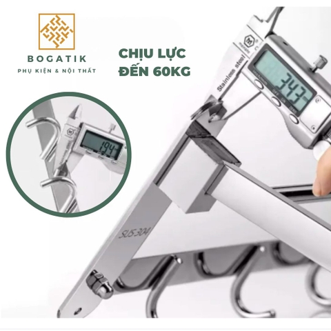 Giá treo khăn nhà tắm kệ nhà tắm kệ để đồ phòng tắm INOX 304 2 tầng độ bền cao đa năng và tiện lợi