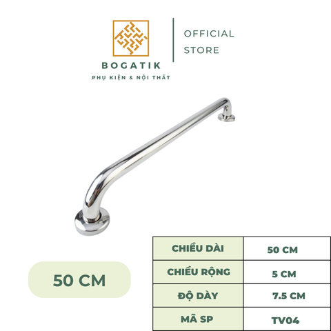 Tay vịn nhà tắm tay vịn nhà vệ sinh màu bạc chất liệu INOX thép không gỉ chất lượng cao và an toàn