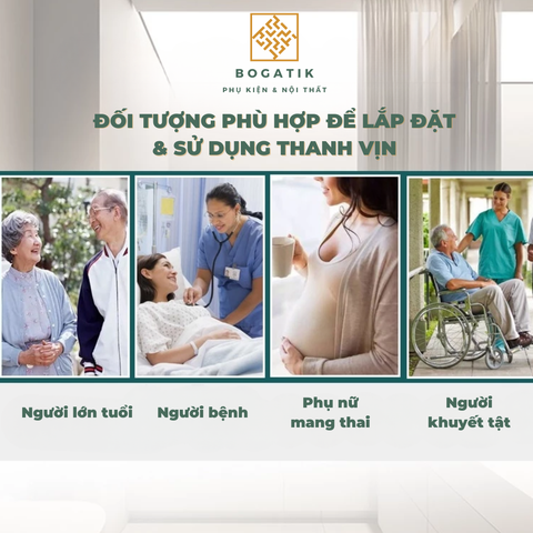 THANH TAY VỊN NHÀ TẮM AN TOÀN CHO NGƯỜI GIÀ, TAY VỊN ĐỨNG INOX 201+ 304 DÀY 1 LY, BH 24 THÁNG