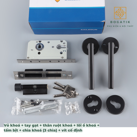Khoá cửa phân thể thông phòng loại phổ thông dùng cho công trình, phòng ngủ