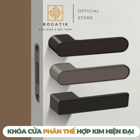 Khóa cửa tay gạt khóa cửa gỗ GRAYSON hợp kim nhôm phong cách tối giản hiện đại