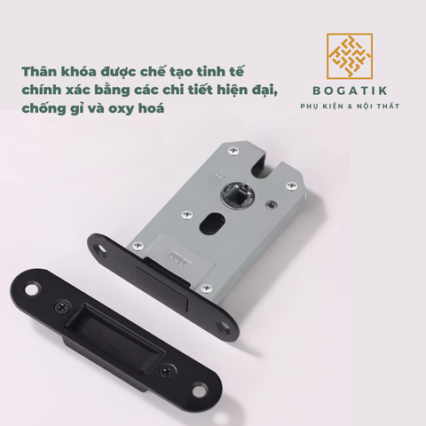 Khóa cửa tay gạt khóa cửa gỗ GRAYSON hợp kim nhôm phong cách tối giản hiện đại