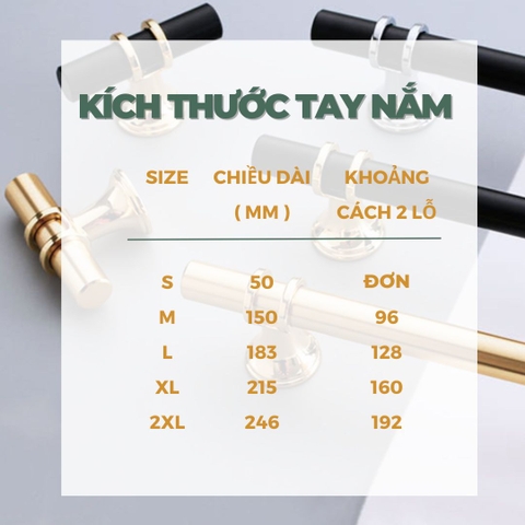 Tay nắm cửa tủ ngăn kéo, tay nắm tủ bếp chữ T hợp kim kẽm ĐẢM BẢO chất lượng tốt nhất