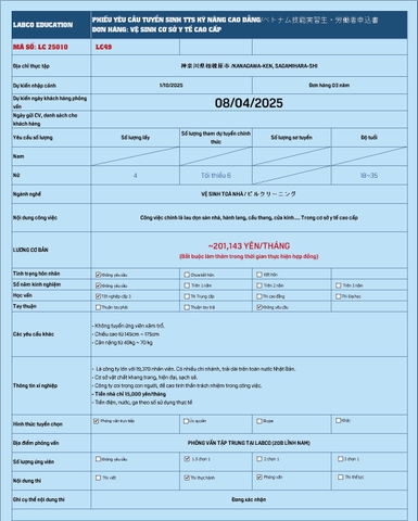 VỆ SINH CƠ SỞ Y TẾ CAO CẤP - KANAGAWA LC25010