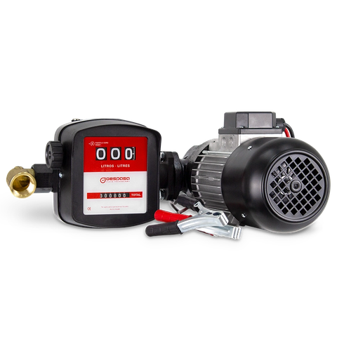 Bơm xăng dầu có đồng hồ lưu lượng