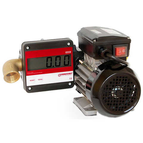 Bơm xăng dầu có đồng hồ lưu lượng