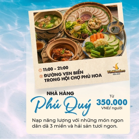Set menu nhà hàng Phú Quý