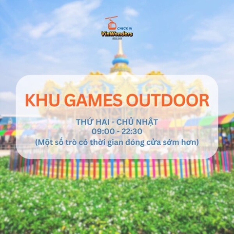 Vé vào cổng - Games outdoor