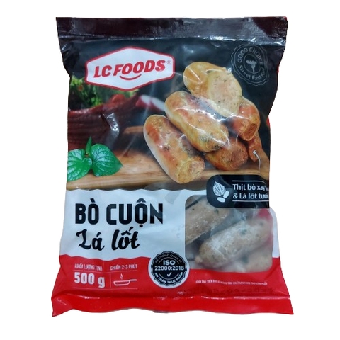 Bò cuộn lá lốt LC Foods 500g