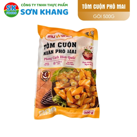 Tôm Cuộn Nhân Phô Mai Muwono 500g (40 Viên)