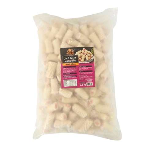 Chả Mực Xoắn Ống Deli Foods 2,5kg (178 Viên)