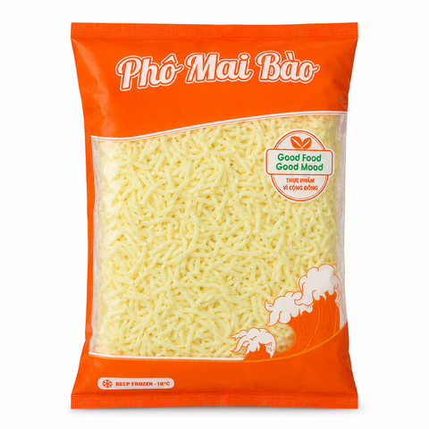 Phô mai Mozzarella Analogue bào sợi  túi 1kg
