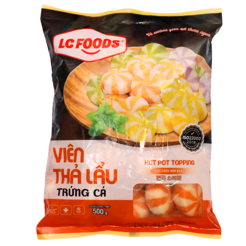 Viên Thả Lẩu Trứng Cá LC Foods 500g (32 viên)