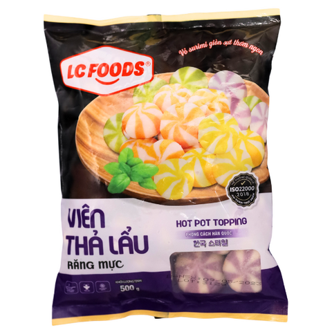 Viên Thả Lẩu Răng Mực LC Foods 500g (32 viên)