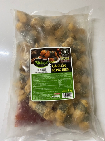 Gà Cuộn Rong Biển Kitkool Túi 1kg (Kèm Sốt Chua Cay)